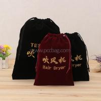 Hotelhouseholdhairdryerembroideryprinteddrawstringvelvetjewelrypouchbag-5