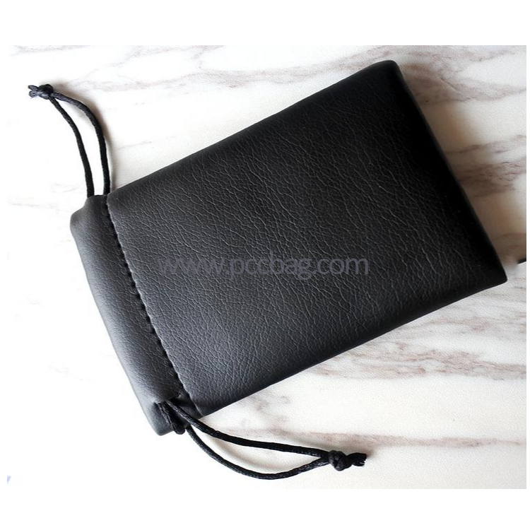 LeatherSmallBlackDiceVelvetDrawstringBagGamePouchJewelrybagwithLogo-8