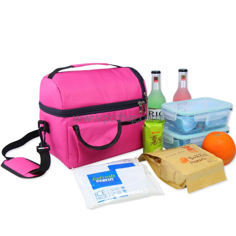 FreezableBestQualityInsulatedZipClosureFoldableToteLunchCoolerBag-4