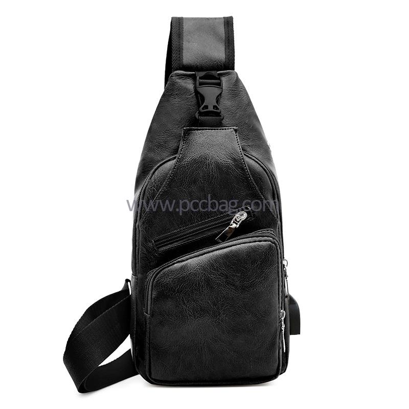 WaterproofAntitheftSlingBagBolsoBandoleraCueroHombrePULeatherCrossBodyBagShoulder-2