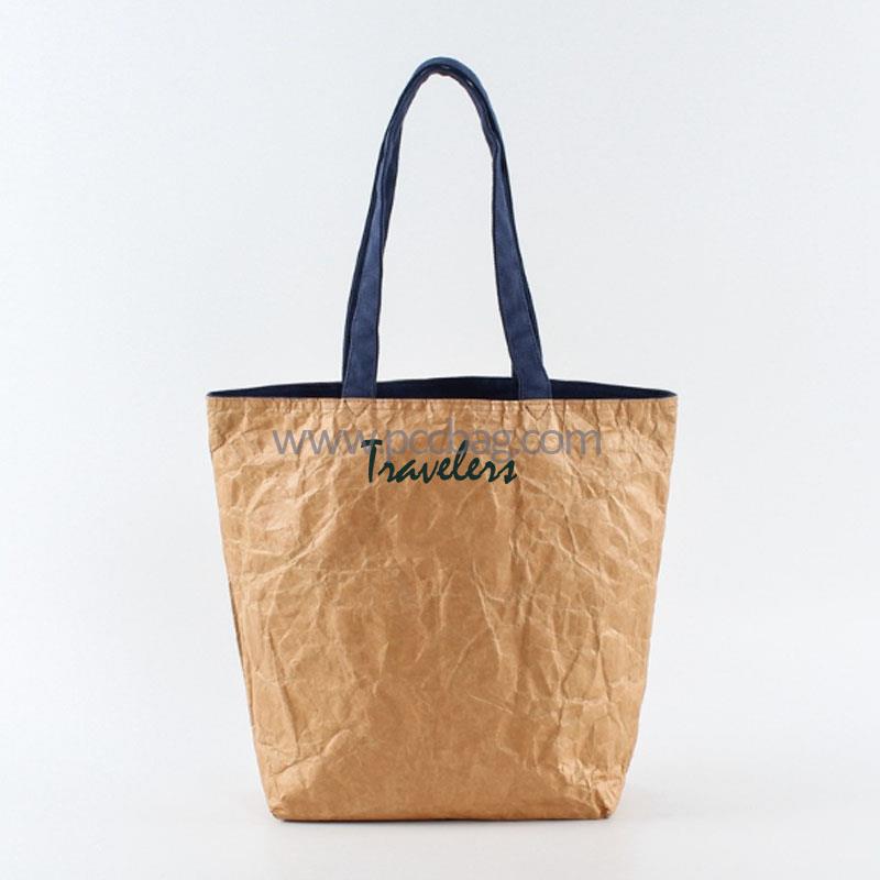 RecyclableTyvekPaperkraftpaperToteBaghandlebagshoppingbagA451-3