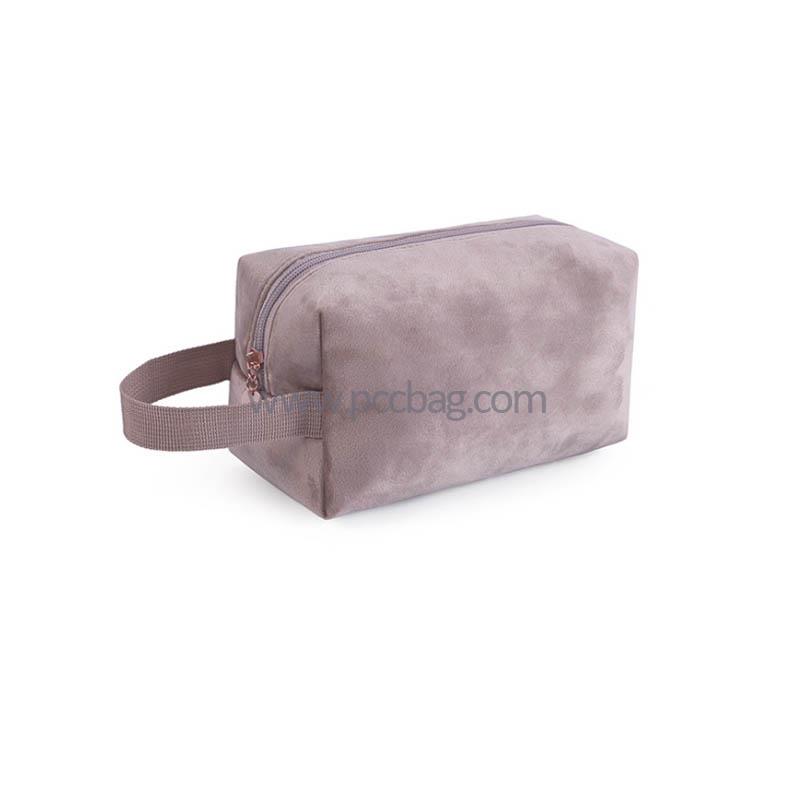 HighqualityLuxuryBeautyEmbroideryLogoZipperTravelMakeupBagPouchSoftVelvetCosmeticBagA867-2