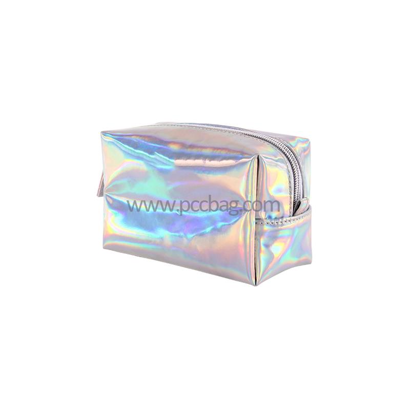 HolographicLaserToiletryCosmeticPouchCustomMakeupPouchA853-2