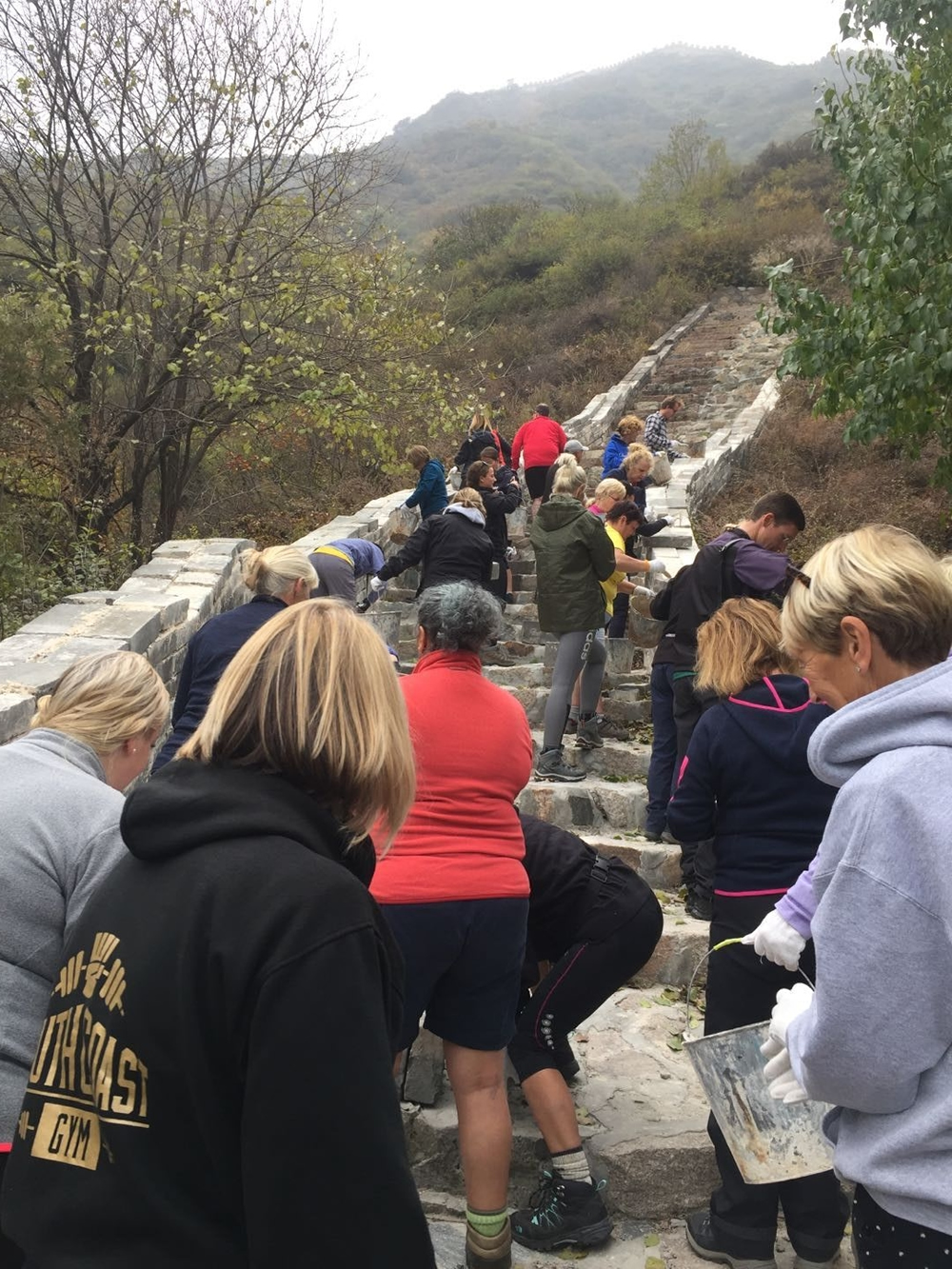 Repair wild Great Wall at Badaling Remnant Great Wall