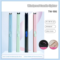 CandlePinkElectricRechargeablewithLEDDisplayLighter