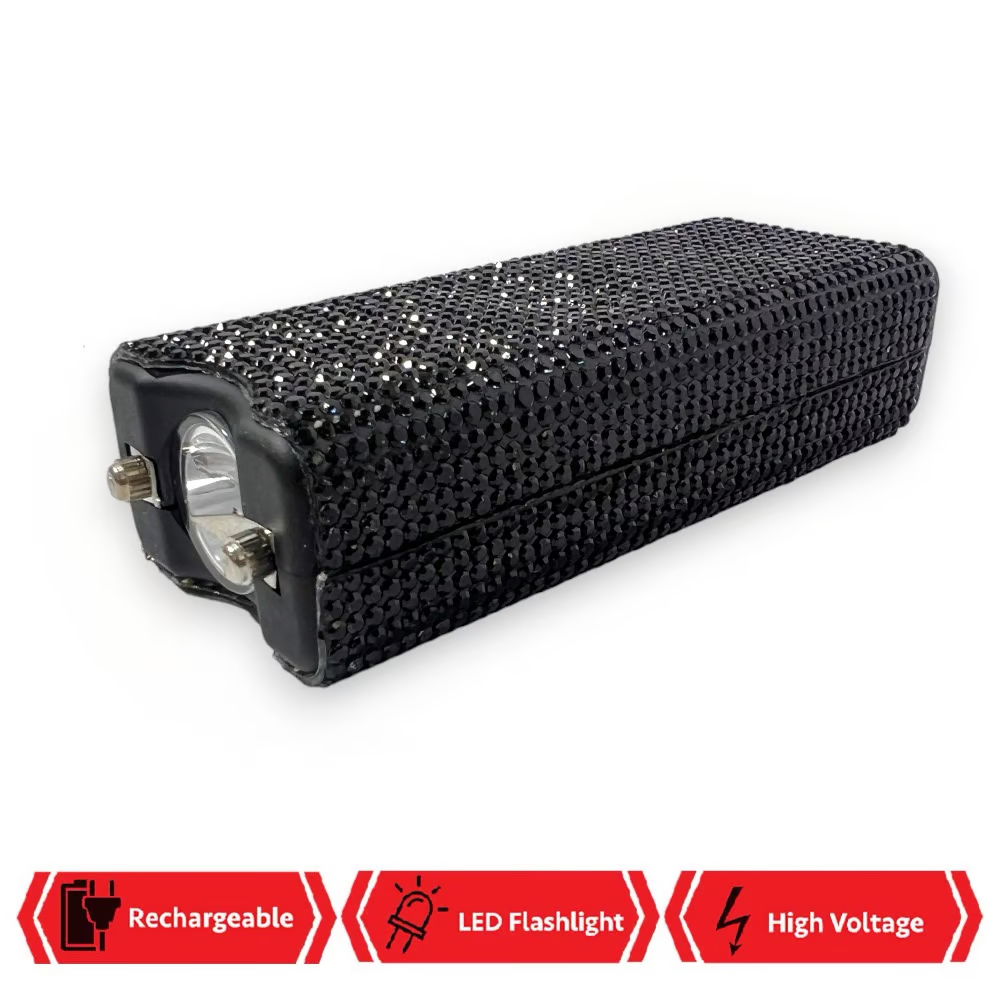 Coloful Rhinestone Rechargeable Self Defense Mini Bling Stun Gun ...