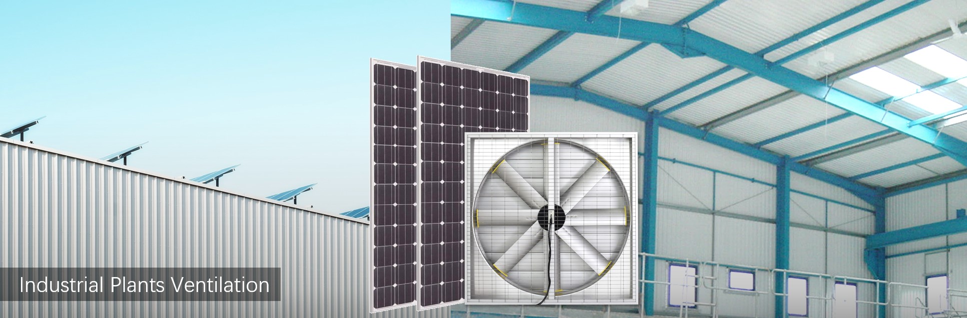 Solar Industrial Exhaust Fan