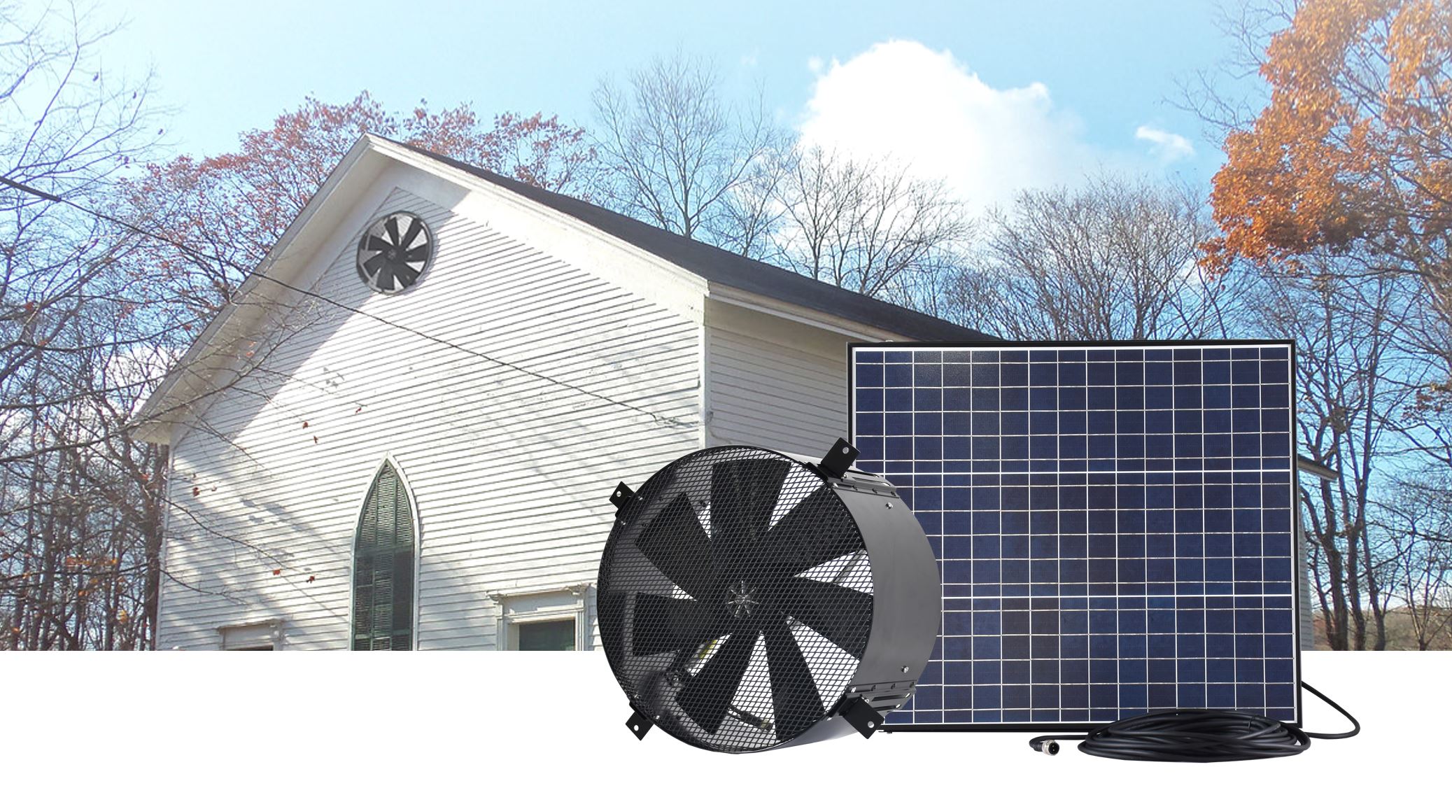 solar gable wall mounting exhaust fan