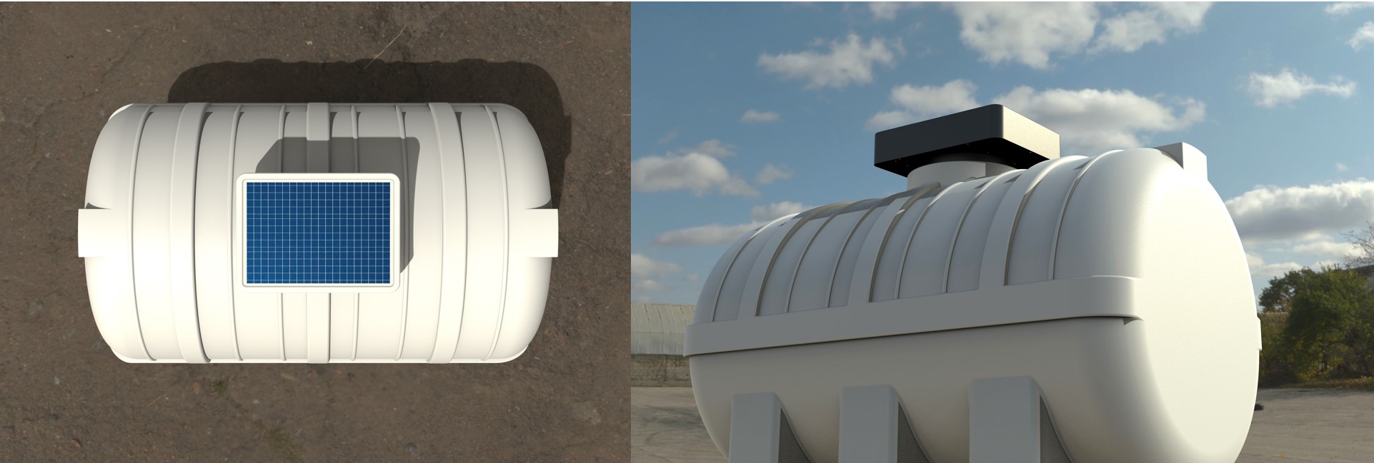 solar extractor fan for water tank cooling