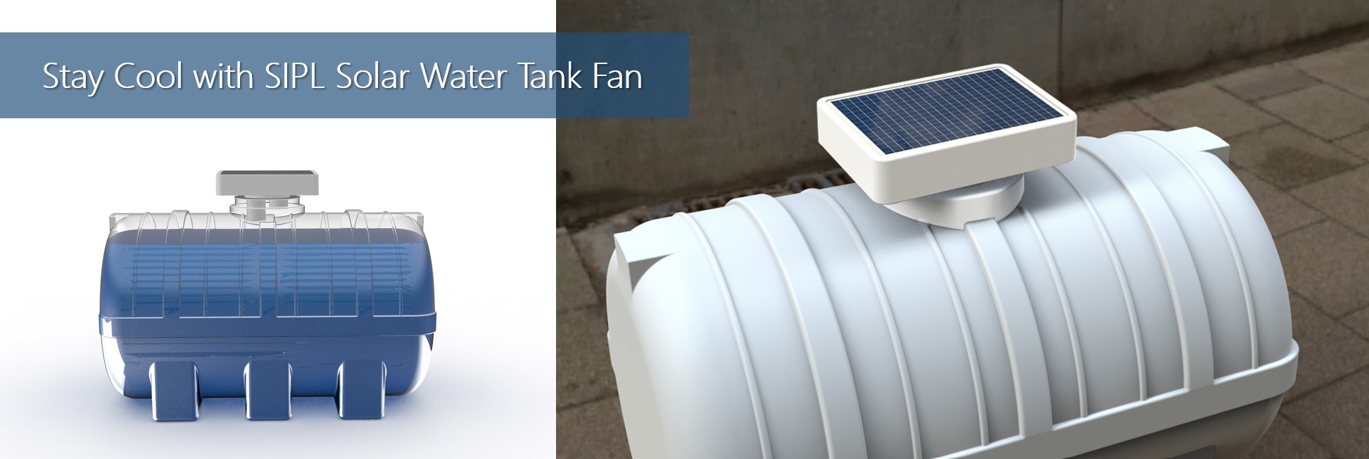 solar extractor fan for water tank cooling