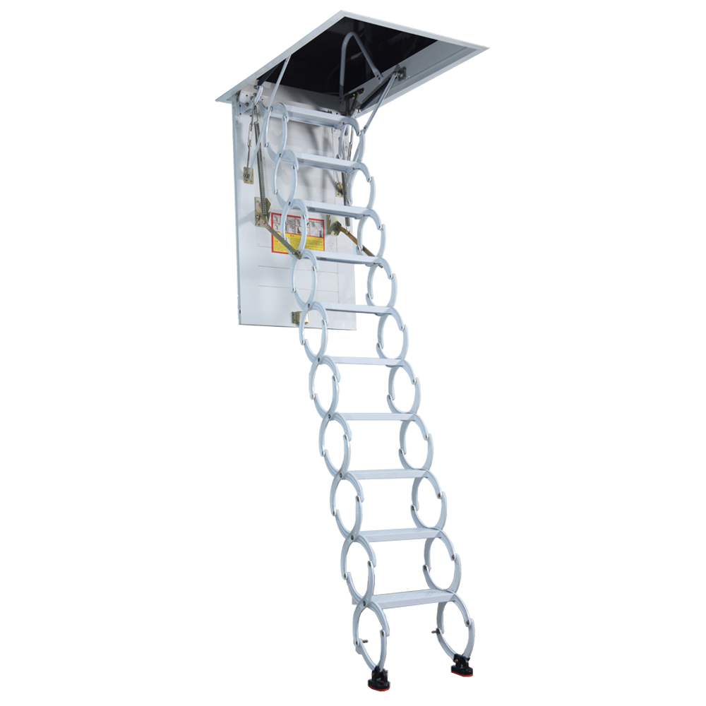 White color aluminium & magnesium alloy loft ladder GT-AL01-Gyptek ...