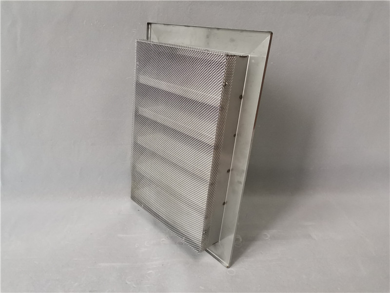 rain proof louver with insect mesh