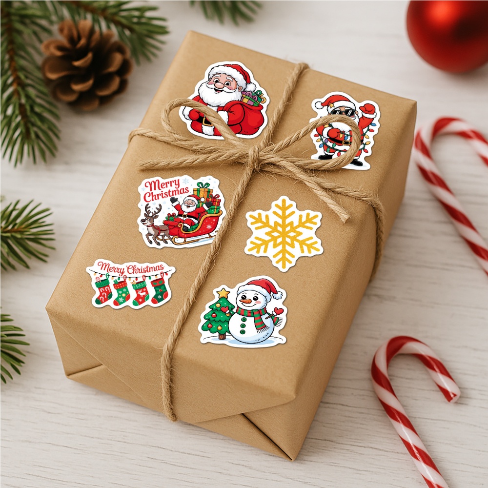 50pcs Christmas stickers -soccerwe