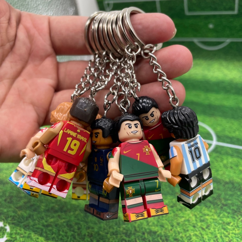 Lego Football doll Portugal C Ronaldo keychain-soccerwe