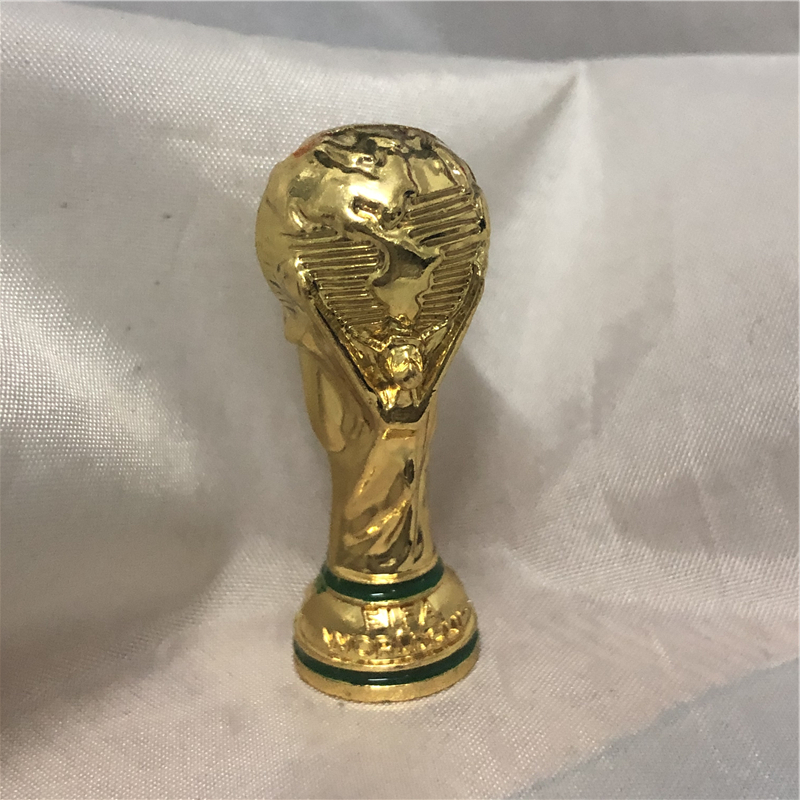 Golden World Cup Trophy Mini Metal Trophy 3 cm Height Size Gold