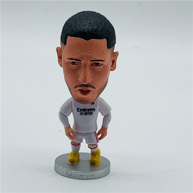 stationery Whimsical translator Soccerwe Soccer Star Real Madrid Player Figures 7# Eden Hazard Doll 2020-21  Season White Kit-soccerwe