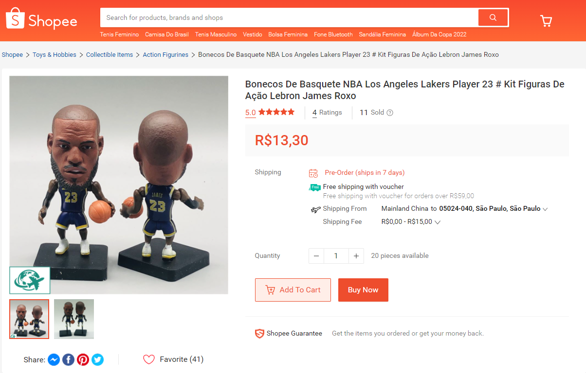 JAN229064 - NBA W3 LAKERS LEBRON JAMES PURPLE JERSEY REACTION FIG -  Previews World