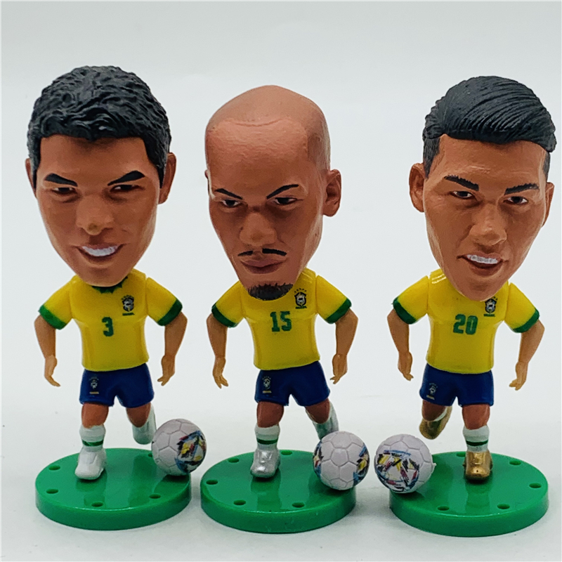 Boneco Thiago Silva Brasil - SoccerStarz