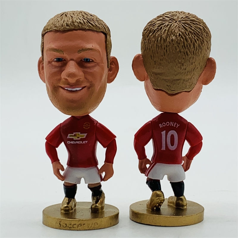 WAYNE ROONEY AWAY KIT MANCHESTER UNITED LEGEND SOCCERSTARZ MINI SOCCER  FIGURE