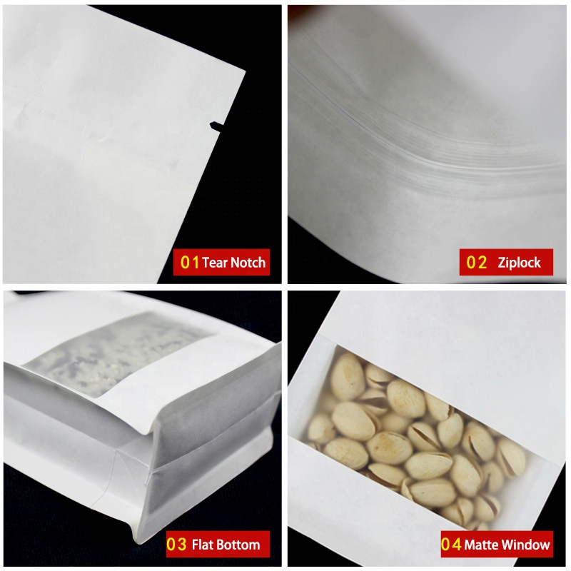 Square-Flat-Bottom-Ziplock-White-Kraft-Paper-副本