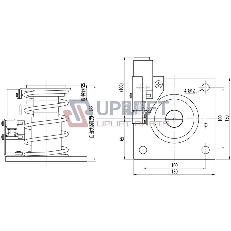 UP001102借17.ElevatorSafetyHydraulicOilBufferOH-025-2