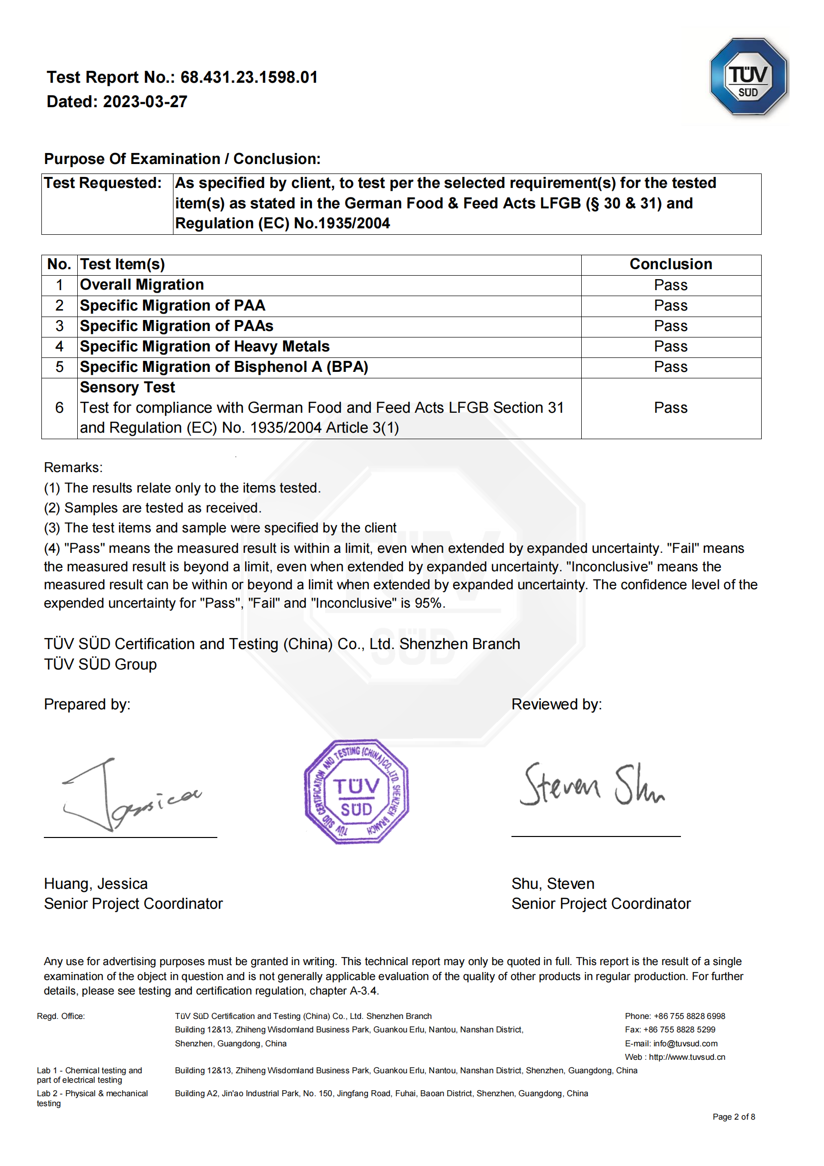 TUV Certification for PC__06