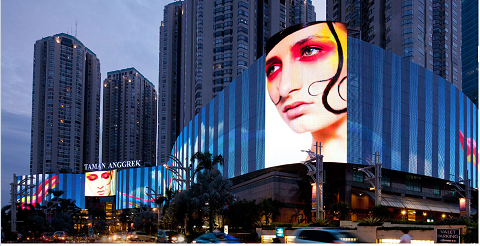 Transparent LED Display for shopping mall