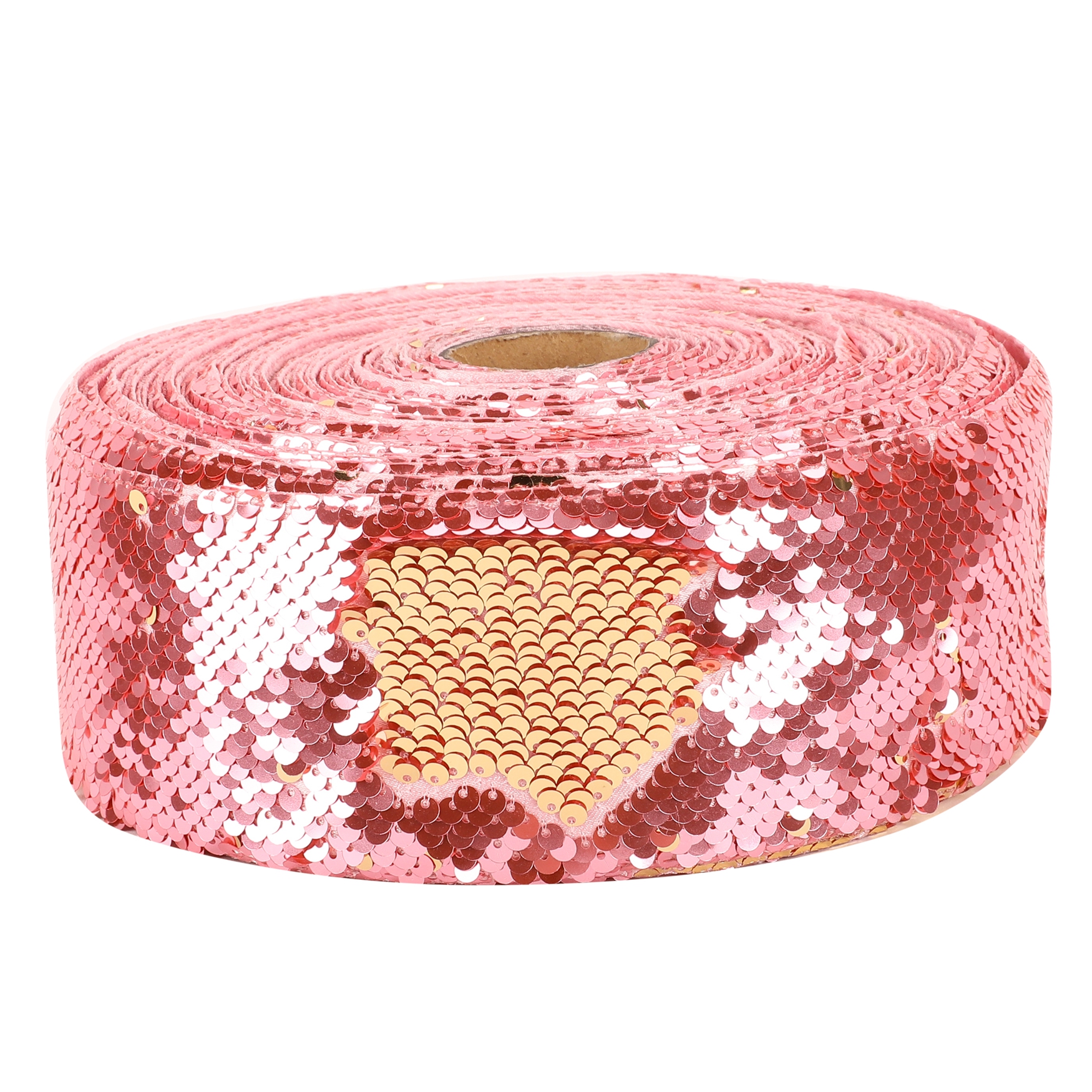 3 inch 75MM Double color Sequin Fabric Reversible Sequin Ribbon