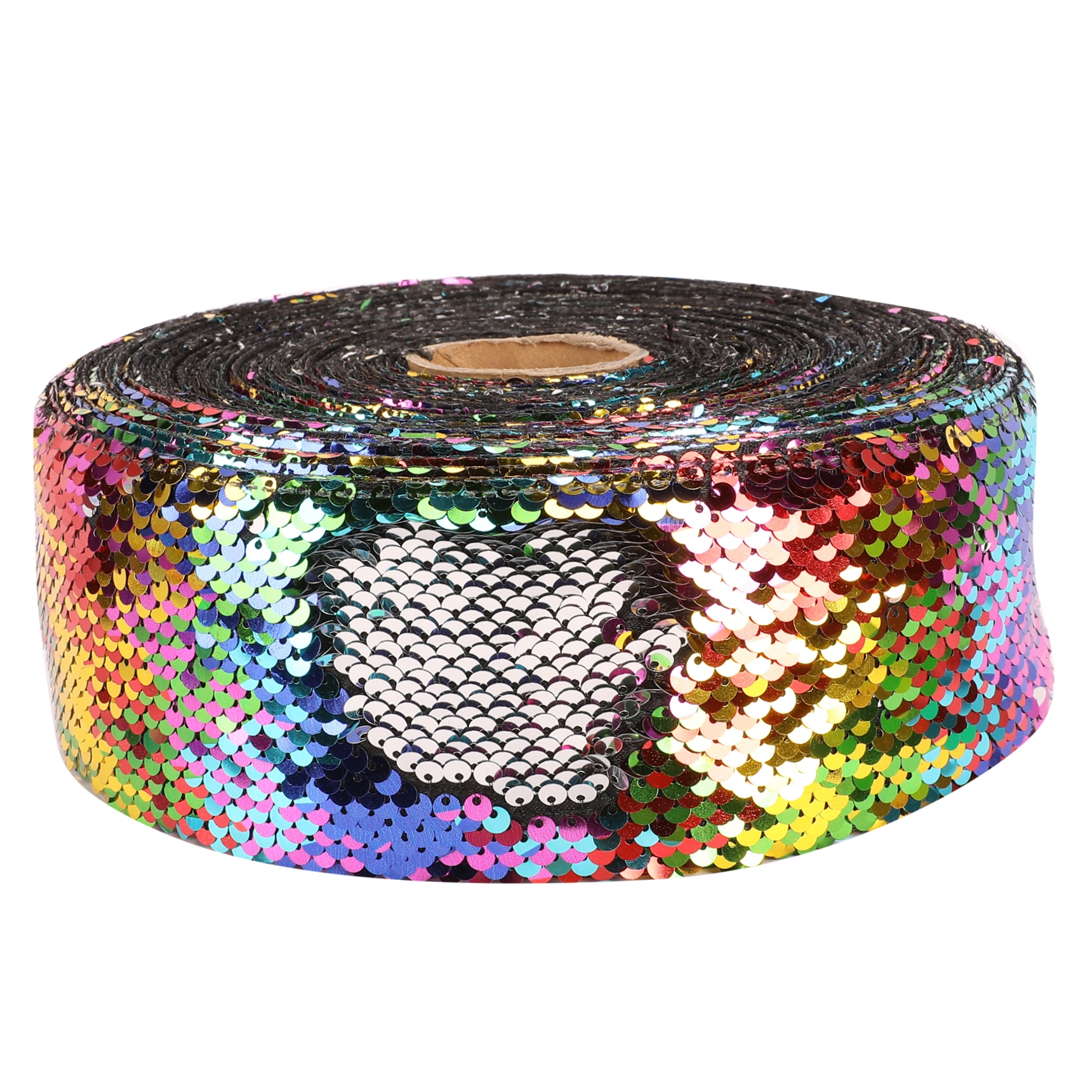 3 Inch 75mm DIY Double Color Peeled Untidy Sequin Fabric Reversible Sequin  Ribbon For Craft Supplies Sewing Accessories 5 Yard - AliExpress
