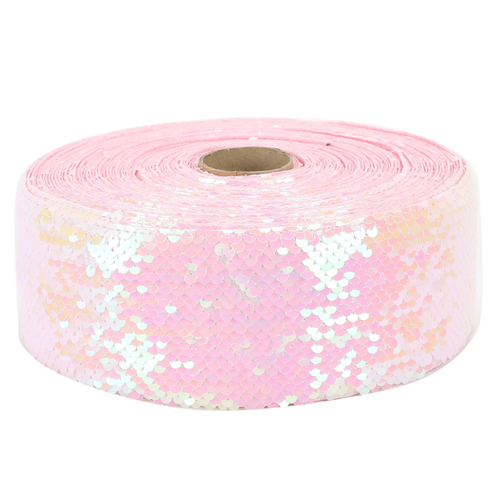 HSDRIBBON Listones 3inch 75mm colorful Sequin Scribble Sequin Ribbon  25Yards/Roll