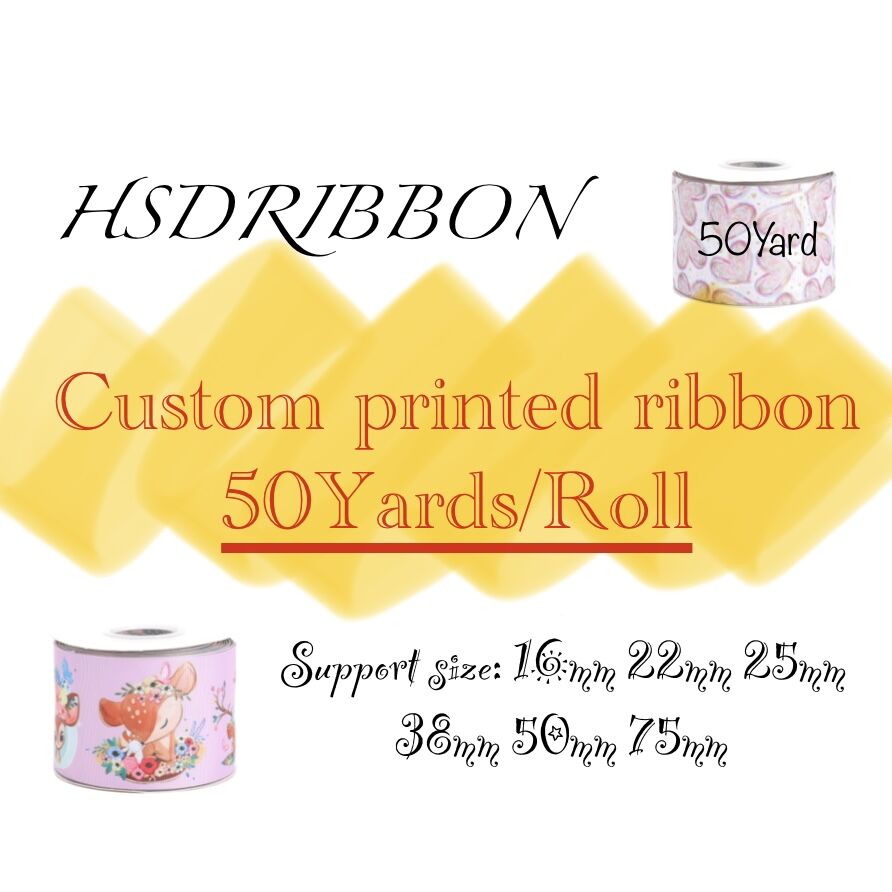 HSDRibbon 3 inch 75MM LV foil and ink printed on grosgrain ribbon-HSD DIY  MALL
