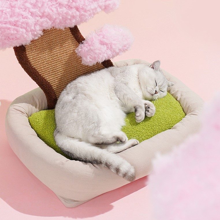 Miao Fairy Rainbow Cradle Cat Bed for Cozy Winter Retreat-Puffuny