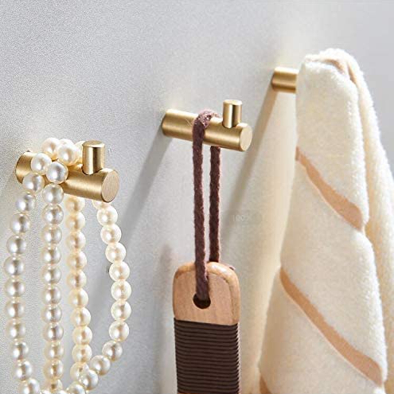 Brass Coat Hat Hanger Wall Hanging Key Hook Whale Key Holder Rack 