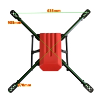 X900红色四轴水平机架3