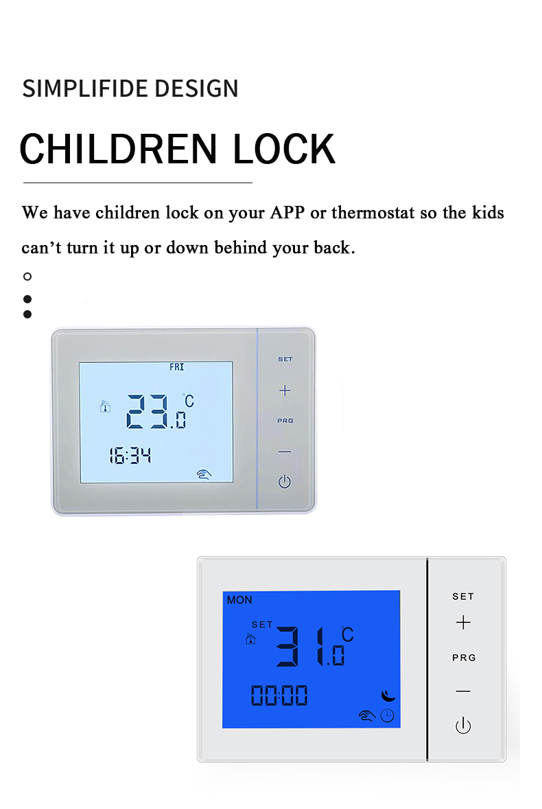 HY01BW Smart Home Thermostat Electric Underfloor Heating 16A Indoor