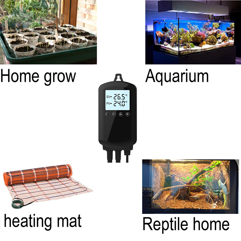 HY02TPA Plug Programable Thermostat for Aquatic Animals Digital