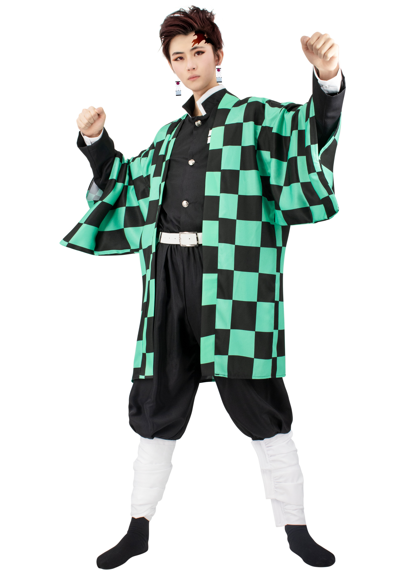 Demon Slayer: Kimetsu no Yaiba Tanjirou Kamado Cosplay Costume-dazcos.com