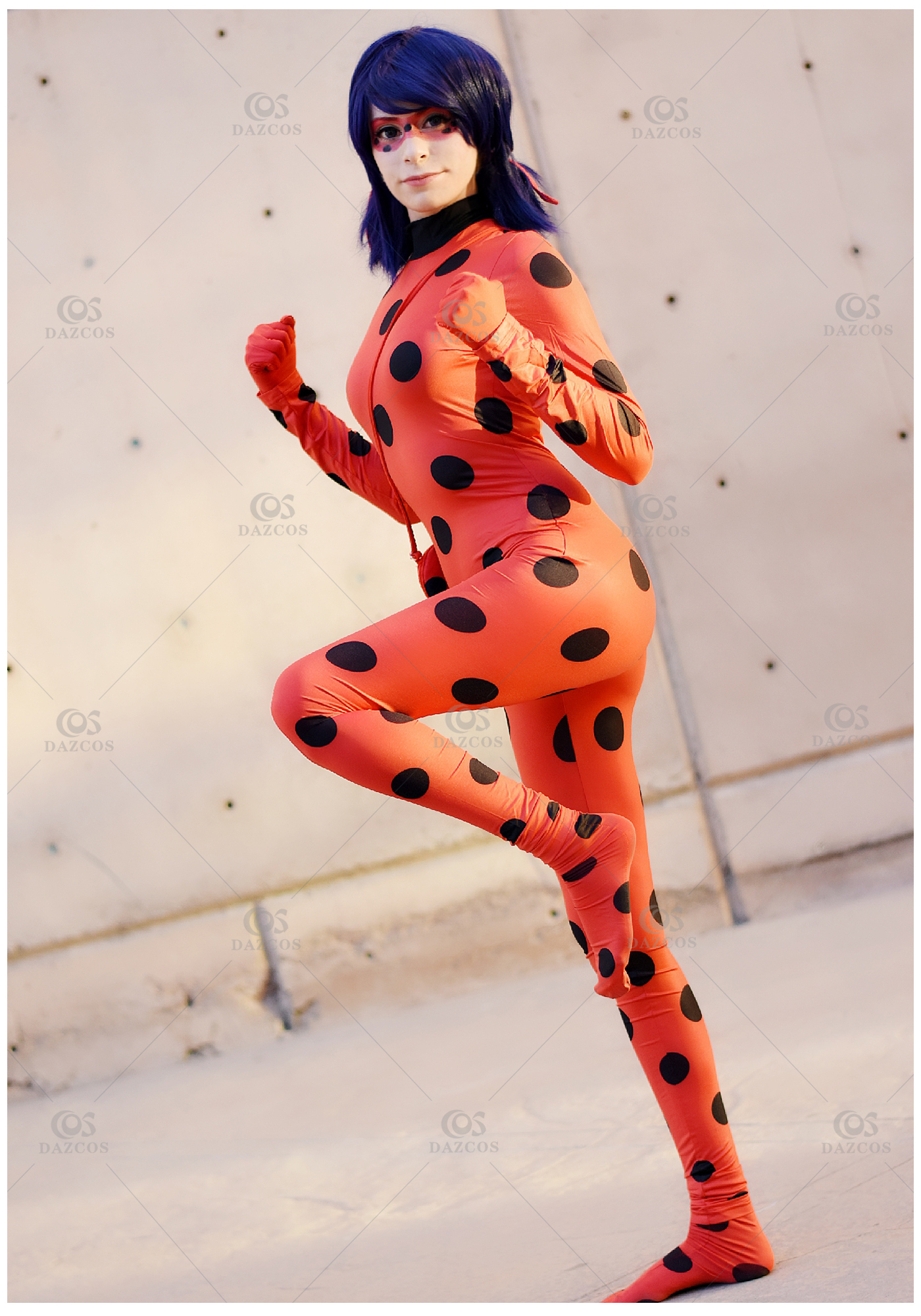 Miraculous Ladybug Cosplay Costume Bodysuit With Detachable Gloves 