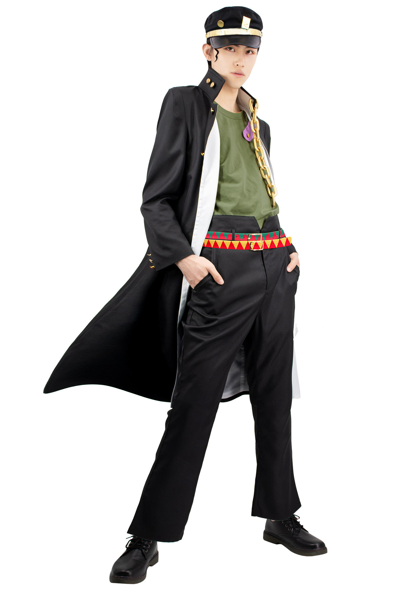 JoJo's Bizarre Adventure Jotaro Kujo Cosplay Costume-dazcos.com