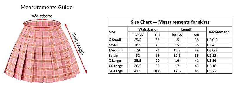 standard skirt length