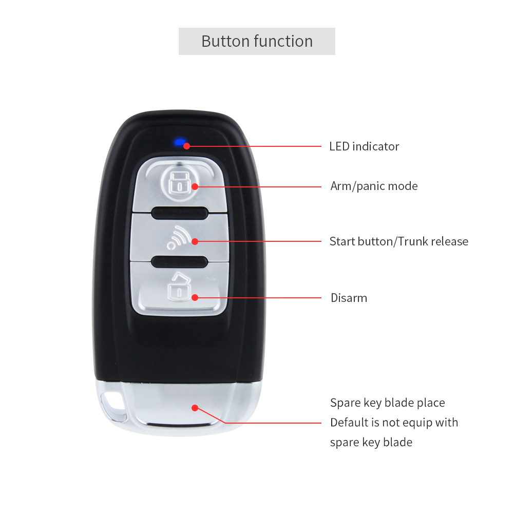 EASYGUARD EC002 Smart Key PKE Car Alarm System Passive Keyless Entry ...
