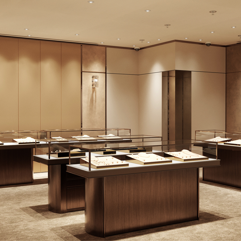 P144-FANXIhotsalecreamcolourleatherluxuriousjewelrydisplaywithgrossymetal-3