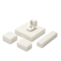 H160-FANXIhighqualitybeigecolourleatherjewelrybox-2