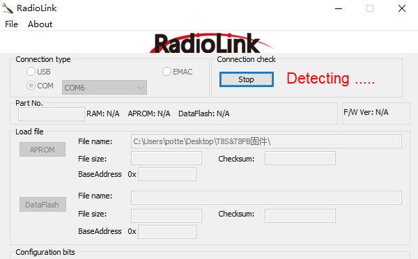 Подключение radiolink t8s к компьютеру