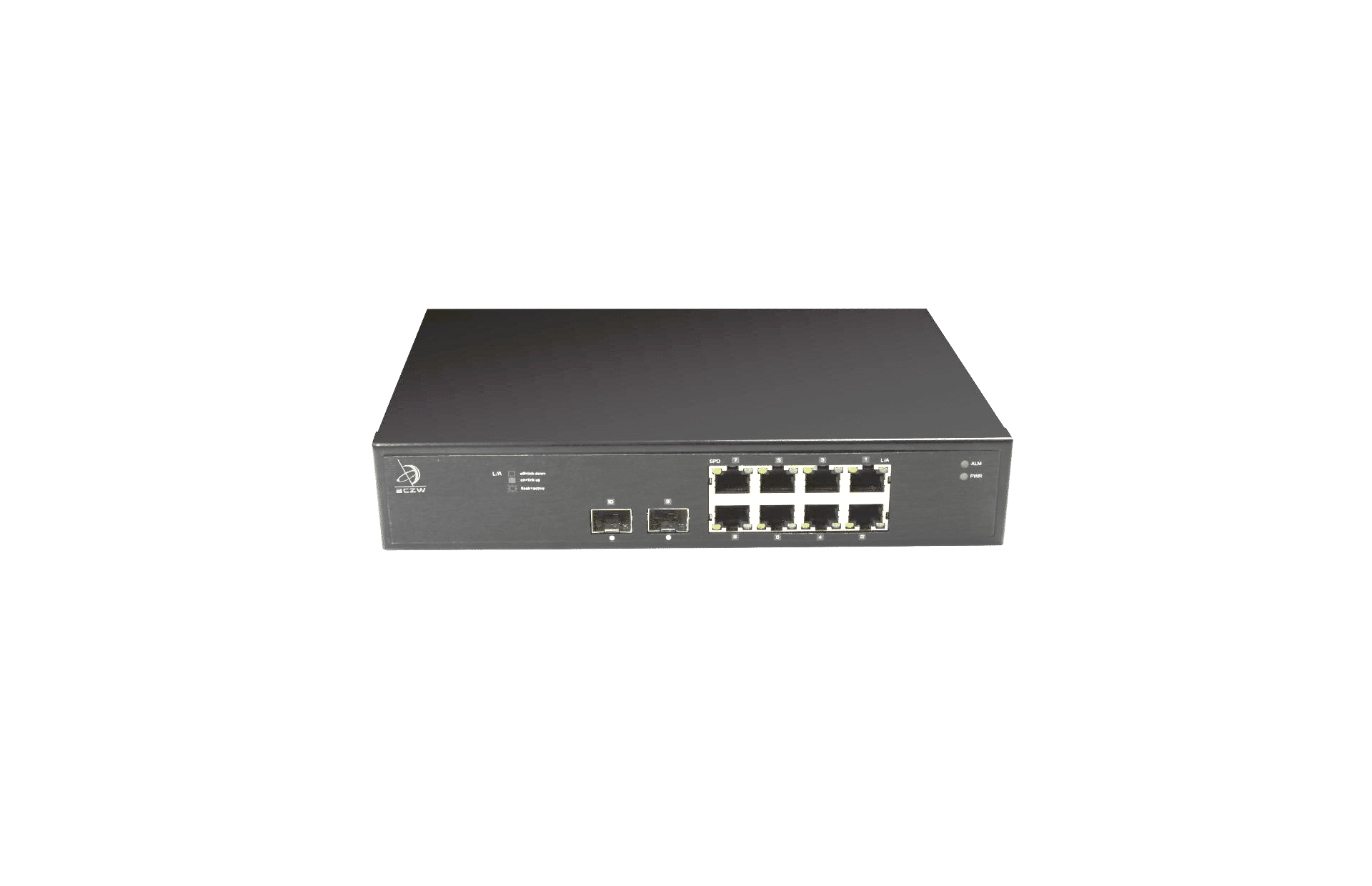 8 Port 10/100/1000BASE-T Switch with 2 SFP