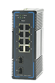  Gigabit 8 Port Industrial Switch with 2 Gigabit Fiber SFP 