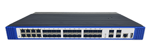 24 Ports Gigabit SFP Managed Industrial Switch with 4 10G Uplink