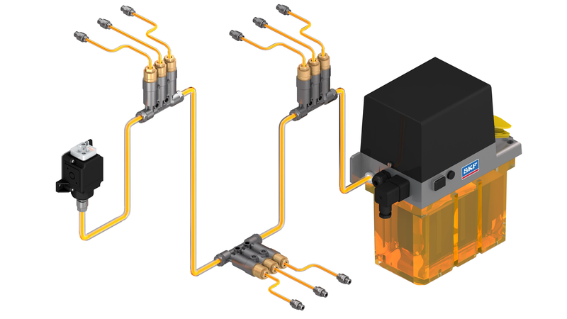 SKF-Single-line-lubrication-system-for-oil---transparent-lines