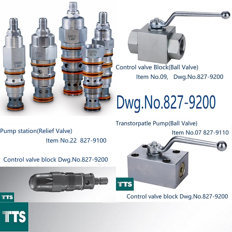 TTSControlvalveblockDwg.No.827-9200