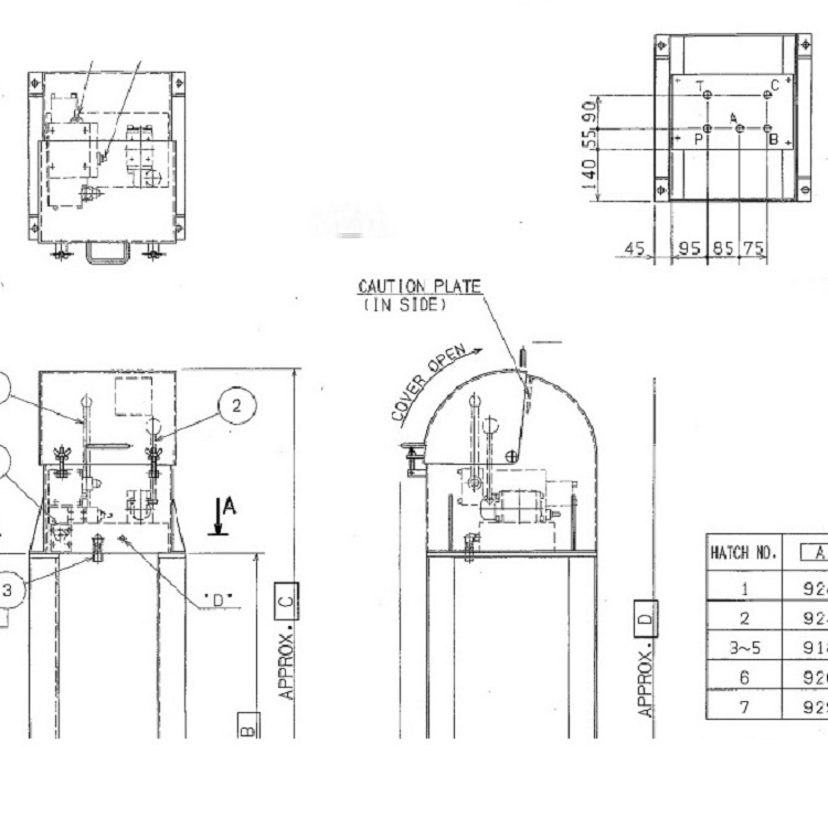 DWG.NO.43961116CONTROLVALVESTANDFORSTEELHATCHCOVER-